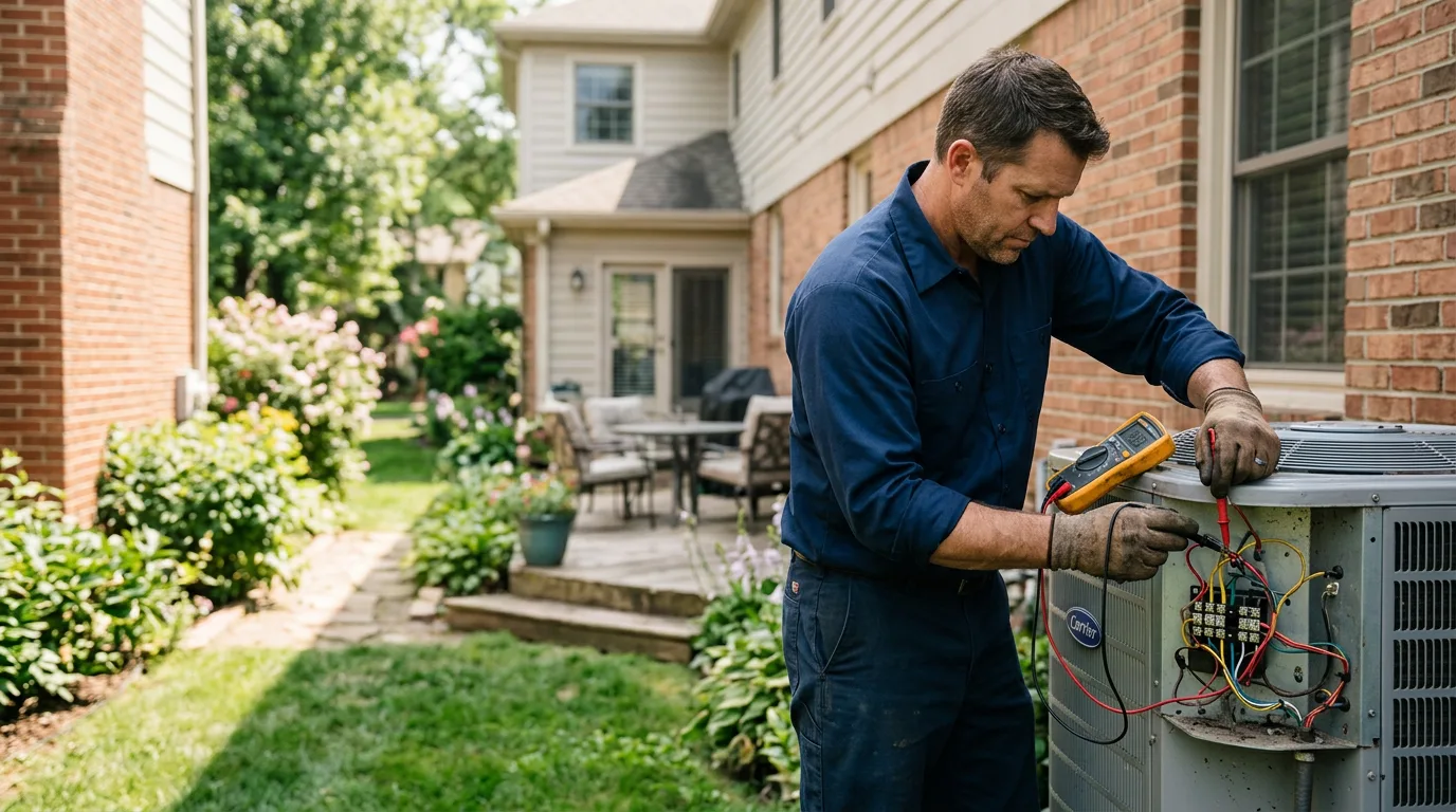 HVAC technician working near Jeffersonville, VT